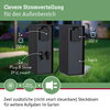 PAULMANN Plug & Shine sloupek se zásuvkami Rio vč. trafa IP44 antracit