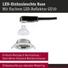 PAULMANN LED vestavné svítidlo Base GU10 Flat výklopné 4W 230V 2700K kov kartáčovaný