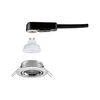 PAULMANN LED vestavné svítidlo Base GU10 Flat výklopné 4W 230V 2700K kov kartáčovaný
