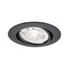 PAULMANN LED vestavné svítidlo Base GU10 Flat výklopné 3x4W 230V 2700K černá mat