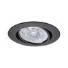 PAULMANN LED vestavné svítidlo Base GU10 Flat výklopné 3x4W 230V 2700K černá mat