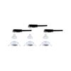 PAULMANN LED vestavné svítidlo Base GU10 Flat výklopné 3x4,9W 230V stmívatelné 2700K bílá