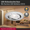 PAULMANN LED vestavné svítidlo Base GU10 Flat výklopné 3x4,9W 230V stmívatelné 2700K kov kartáčovaný