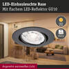 PAULMANN LED vestavné svítidlo Base GU10 Flat výklopné 3x4,9W 230V stmívatelné 2700K černá mat