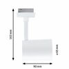 PAULMANN URail LED lištový spot Smart Home Zigbee 3.0 Luxe GU10 4,8W RGBW+ stmívatelné 230V bílá
