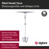 PAULMANN URail závěs Smart Home Zigbee 3.0 Tyros RGBW 4,5W RGBW+ stmívatelné 230V matný chrom