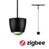 PAULMANN URail závěs Smart Home Zigbee 3.0 Tyros RGBW 4,5W RGBW+ stmívatelné 230V černá mat