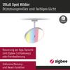 PAULMANN URail lištový spot Smart Home Zigbee 3.0 Hildor RGBW 7,5W RGBW+ stmívatelné 230V matný chrom