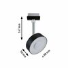 PAULMANN URail LED lištový spot Circle 5W CCT 230V černá mat 965.45
