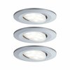 PAULMANN Vestavné svítidlo LED Calla kruhové 3x6W matný chrom výklopné 999.29 P 99929