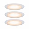 PAULMANN Premium vestavná svítidla sada LED Suon WarmDim 2000-2700K 3x6,5W 230 V saténové 999.42 P 99942