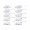 PAULMANN LED vestavné svítidlo 3-krokové-stmívatelné 10ks-sada výklopné kruhové 82mm 70° 10x4,8W 230V 3000K bílá mat