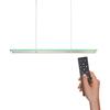 PAUL NEUHAUS LED závěsné svítidlo, barva hliník, dálkový ovladač, RGB, CCT, paměť 2700-5000K