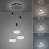 PAUL NEUHAUS Q ETIENNE závěsné svítidlo Smart Home, černá, kruhové, 3 ramenné ZigBee 2700-5000K