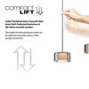 PAUL NEUHAUS Závěsné svítidlo LED RIKA 3 ramenné černá nastavitelná výška Comfort Lift SimplyDim 3000K PN 2113-18