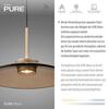 PAUL NEUHAUS LED závěsné svítidlo Pure Moon, bronzová, stmívatelné 2700K