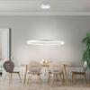 PAUL NEUHAUS LED závěsné svítidlo 80x80 bílá, kruhové, stmívatelné, paměťová funkce, moderní SimplyDim 3000K