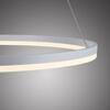 PAUL NEUHAUS LED závěsné svítidlo 80x80 bílá, kruhové, stmívatelné, paměťová funkce, moderní SimplyDim 3000K