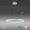 PAUL NEUHAUS LED závěsné svítidlo 80x80 bílá, kruhové, stmívatelné, paměťová funkce, moderní SimplyDim 3000K
