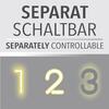 PAUL NEUHAUS LED závěsné svítidlo černá 1 ramenné prosvětlené kabely nastavitelná výška PN 2410-18