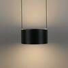 PAUL NEUHAUS LED závěsné svítidlo PURE Clipse, šedá, dálkový ovladač, Comfort Lift, paměťová funkce 2200-5000K