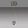 PAUL NEUHAUS LED závěsné svítidlo PURE Clipse, bronzová, dálkový ovladač, stmívatelné 2200-5000K