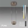PAUL NEUHAUS LED závěsné svítidlo PURE Clipse, bronzová, dálkový ovladač, stmívatelné 2200-5000K