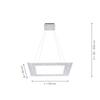 PAUL NEUHAUS PURE-COSMO LED závěsné svítidlo v barvě kartáčovaného hliníku a nastavitelnou barvou světla s dálkovým ovladačem 2700-5000K