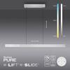 PAUL NEUHAUS LED závěsné svítidlo PURE-MOTO-RISE hliník elektricky nastavitelná výška, dotykový vypínač 2700-5000K PN 2545-95