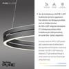 PAUL NEUHAUS LED závěsné svítidlo PURE-E-LOOP šedá elektrické 2700-5000K PN 2551-15