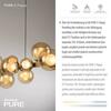 PAUL NEUHAUS LED závěsné svítidlo PURE E-Popup elektrické 2700-5000K bronz / amber / satin 2557-97