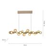PAUL NEUHAUS LED závěsné svítidlo PURE E-Popup elektrické 2700-5000K bronz / amber / satin 2557-97
