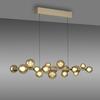 PAUL NEUHAUS LED závěsné svítidlo PURE E-Popup elektrické 2700-5000K bronz / amber / satin 2557-97