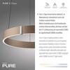 PAUL NEUHAUS LED závěsné svítidlo PURE E-Clipse elektrické 2700-5000K bronz 2560-97