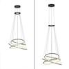PAUL NEUHAUS LED závěsné svítidlo PURE E-Flying Rings elektrické 2700-5000K šedá mystic 2566-15