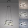 PAUL NEUHAUS LED závěsné svítidlo PURE E-Flying Rings elektrické 2700-5000K šedá mystic 2566-15