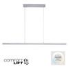 PAUL NEUHAUS LED závěsné svítidlo s Comfort Lift, hliník, nastavitelná výška, roztahovací 2700-5000K