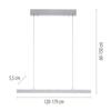 PAUL NEUHAUS LED závěsné svítidlo s Comfort Lift, hliník, nastavitelná výška, roztahovací 2700-5000K