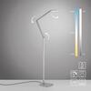 PAUL NEUHAUS LED stojací svítidlo SAMSKY, stříbrná, stmívatelné, nastavitelná výška, CCT nastavení teploty barvy 2700-5000K
