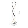 PAUL NEUHAUS LED stojací svítidlo moderní design, TWIST, černá, 2700K