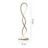 PAUL NEUHAUS LED stojací svítidlo TWIST moderní design, písková barva 2700K