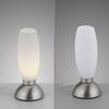 PAUL NEUHAUS LED stolní lampa stříbrná opálové sklo 3 krokové stmívání dotykovým stmívačem 3000K PN 4021-55