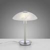 PAUL NEUHAUS LED stolní lampa stříbrná alabastrový dekor sklo 3 krokové stmívání dotykovým stmívačem 3000K PN 4026-55