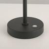 PAUL NEUHAUS LED nabíjecí stolní lampa PURE Falling Rings, černá / metalická šedá , dotykový vypínač 2200-5000K