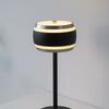 PAUL NEUHAUS LED nabíjecí stolní lampa PURE Falling Rings, černá / metalická šedá , dotykový vypínač 2200-5000K