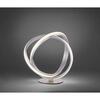 PAUL NEUHAUS LED stolní lampa barva oceli abstraktní kruhová forma 3000K PN 4531-55