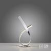 PAUL NEUHAUS LED stolní lampa lesklý chrom zakřivené stmívatelné šňůrový stmívač 3000K PN 4720-17