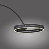PAUL NEUHAUS LED lampa do oblouku PURE Loop-Bow, černá, stojací svítidlo, stmívatelné 2200-5000K
