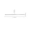 PAUL NEUHAUS PURE-LINES, LED stropní svítidlo, CCT, lineární design, bílé 2700-5000K