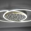 PAUL NEUHAUS LED stropní svítidlo, barva ocel, dálkový ovladač, stmívatelné, CCT 2700-5000K